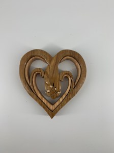 ;wooden intarsia  oak