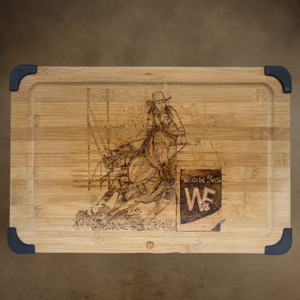 PYROGRAPHY ON BAMBOO CUTTING BOARD